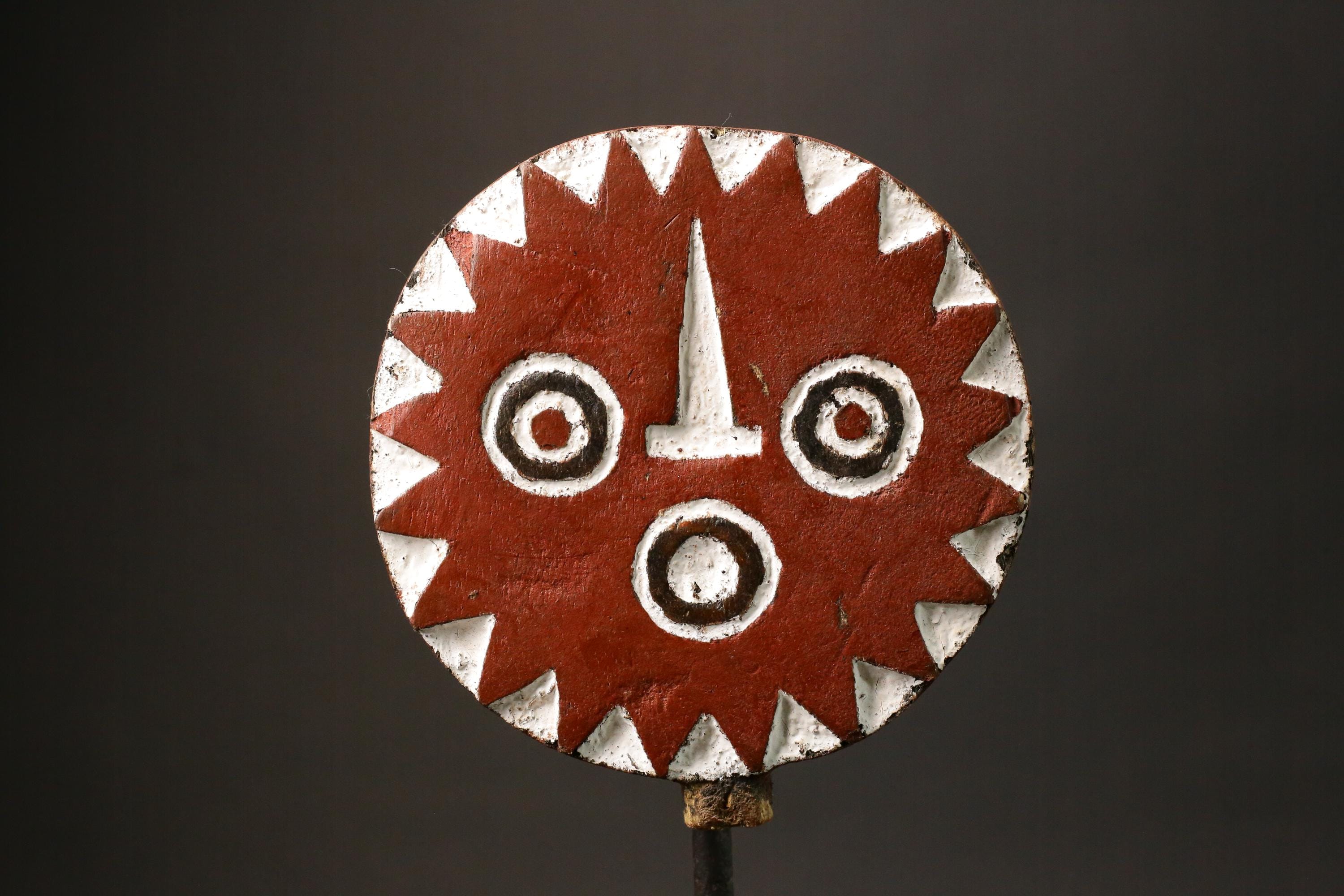 African Mask Tribal Face Mask Sun Mask Bwa Mossi Burkina Faso mask Masks for wall-G2974