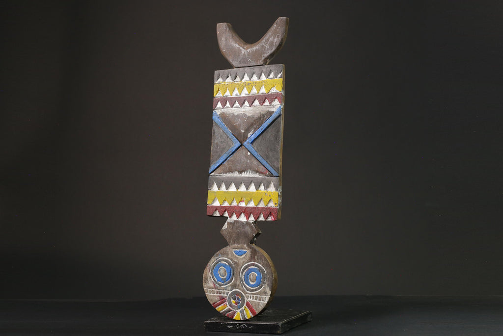 African mask wood African real figure vintage African masks for wall Bobo Plank Hand Carved -G1076