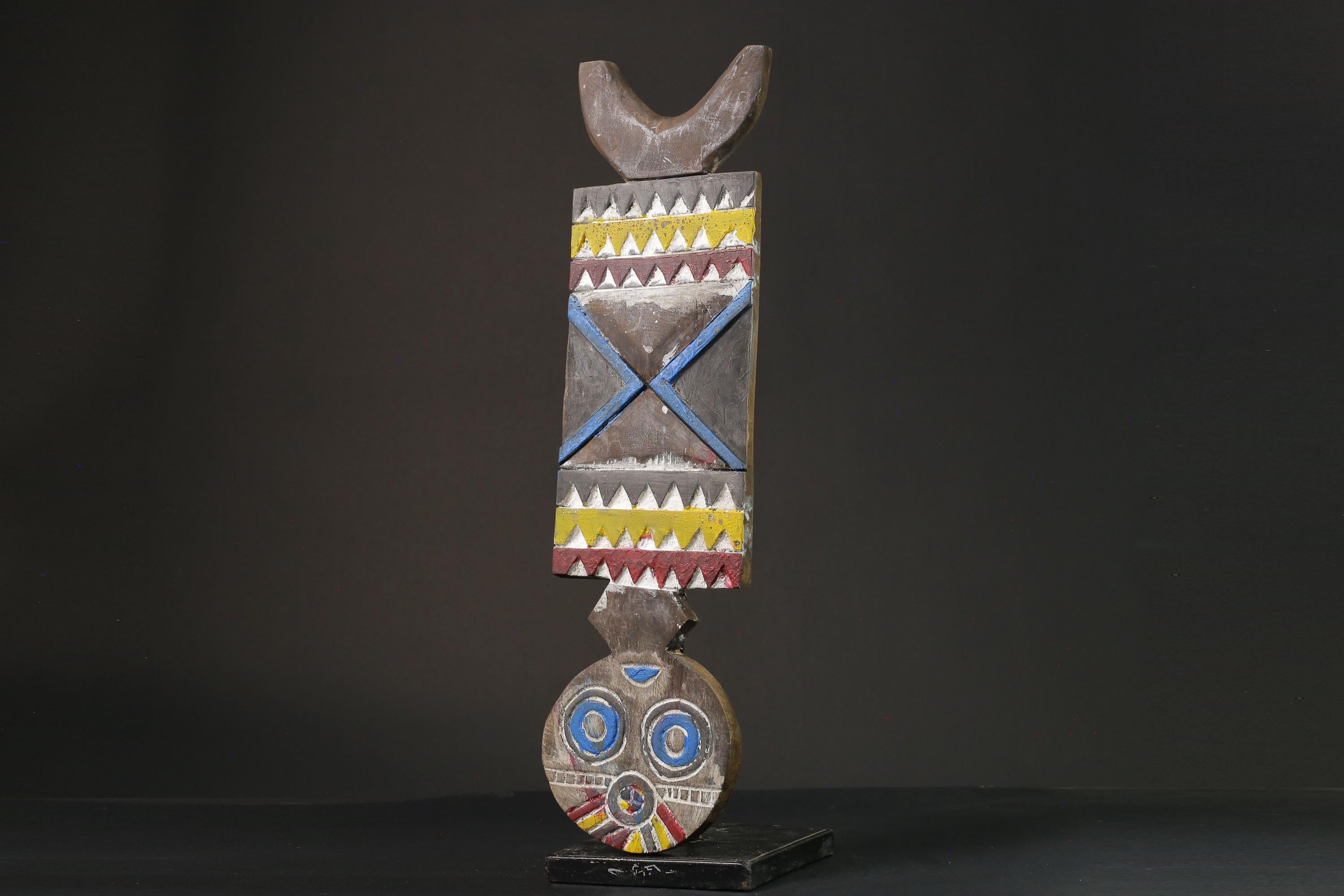 African mask wood African real figure vintage African masks for wall Bobo Plank Hand Carved -G1076