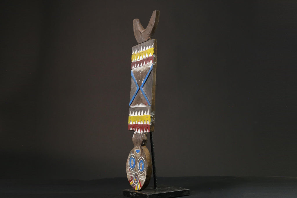 African mask wood African real figure vintage African masks for wall Bobo Plank Hand Carved -G1076