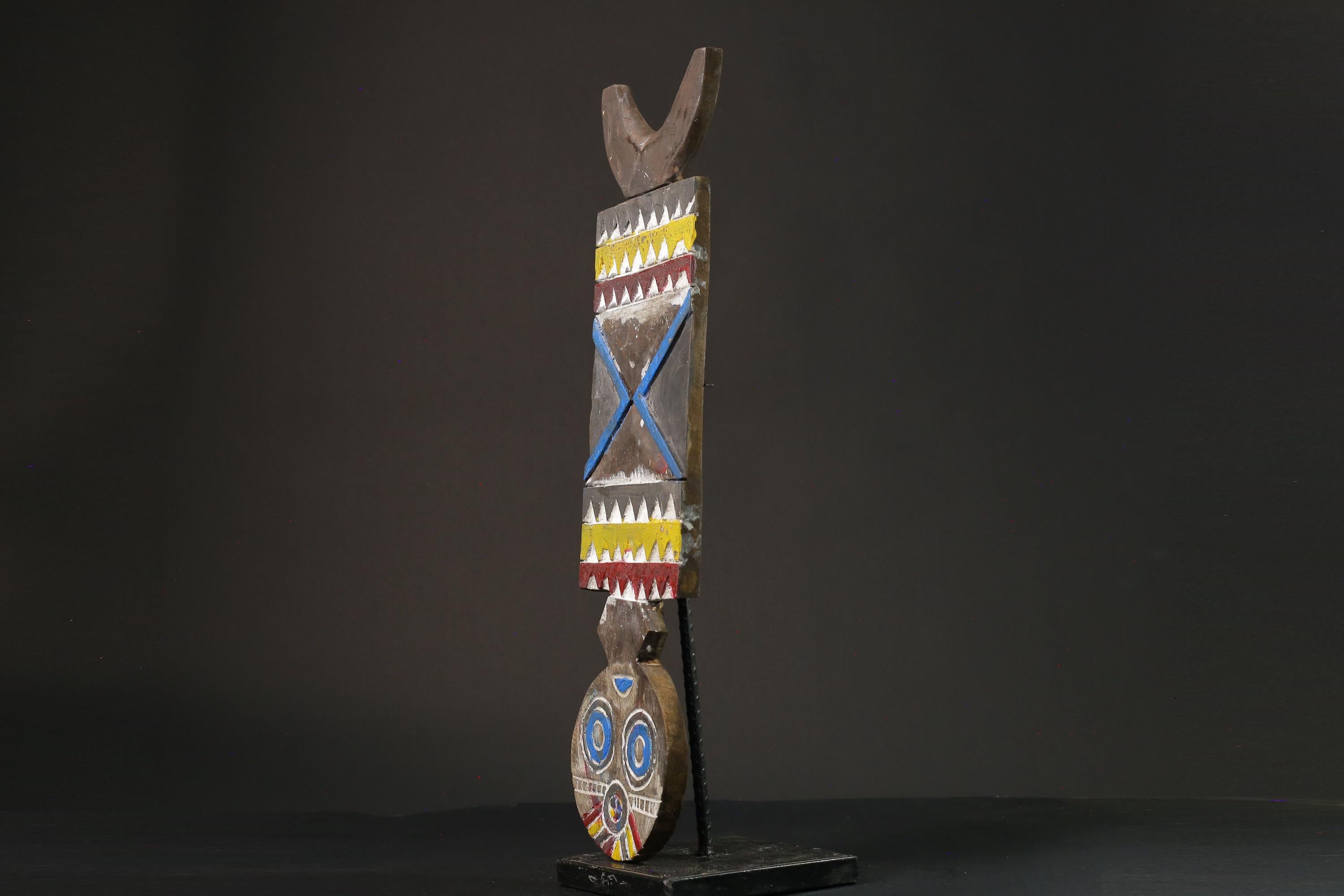 African mask wood African real figure vintage African masks for wall Bobo Plank Hand Carved -G1076