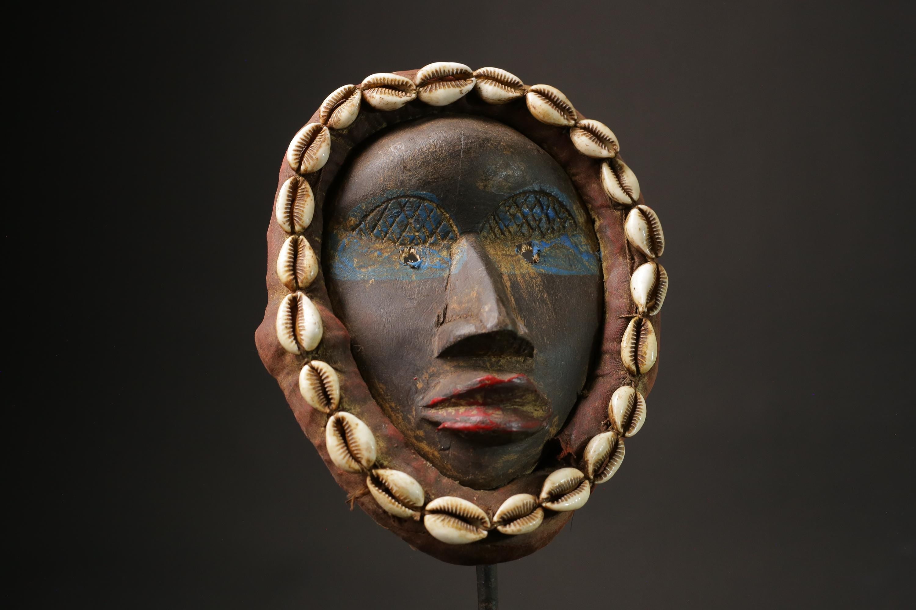 African mask wood African real figure vintage African masks for wall Dan Mask African Tribal Art-G1128