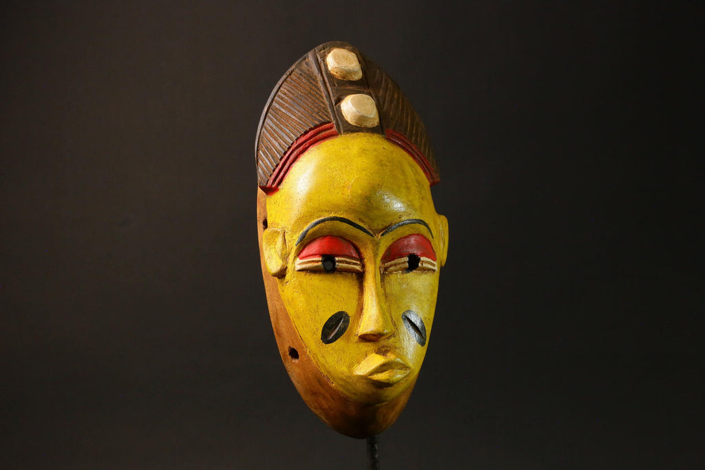 African wood mask Baule antiques Home Décor Hand Carved Masks for wall-G2981