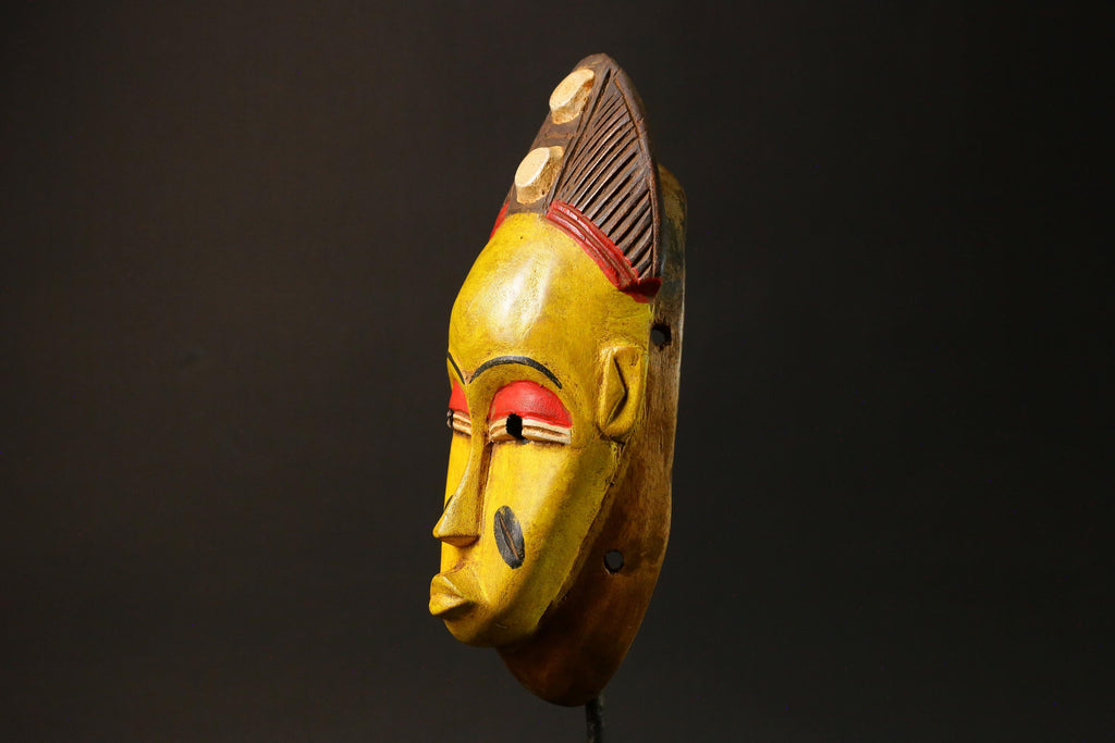 African wood mask Baule antiques Home Décor Hand Carved Masks for wall-G2981