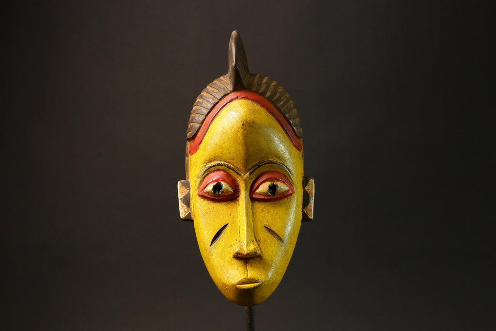 African Masks Tribal Face Vintage Carved Wood Hanging Guro Guro Masks for wall-G2987