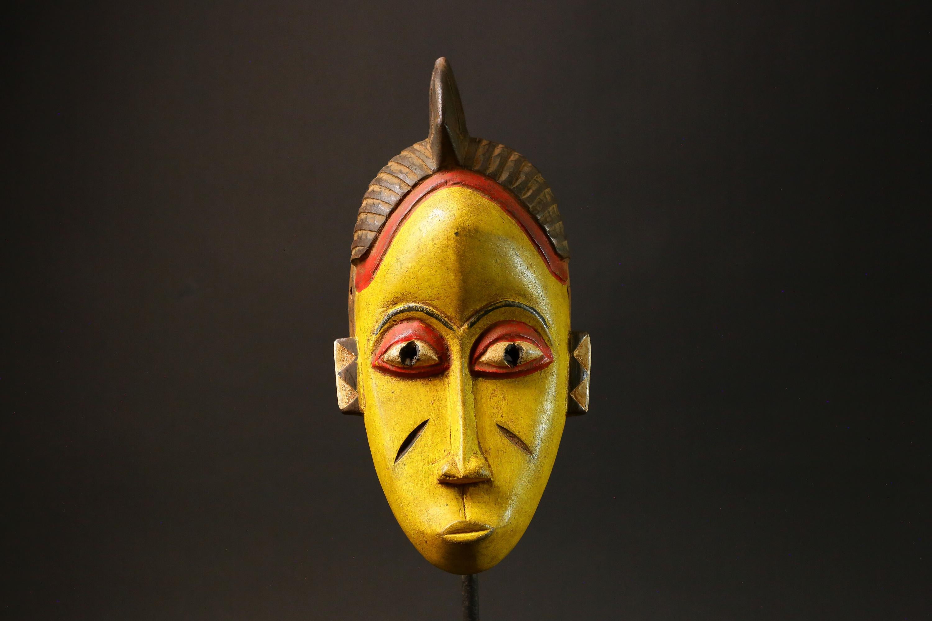 African Masks Tribal Face Vintage Carved Wood Hanging Guro Guro Masks for wall-G2987