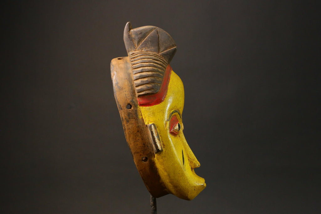 African Masks Tribal Face Vintage Carved Wood Hanging Guro Guro Masks for wall-G2987