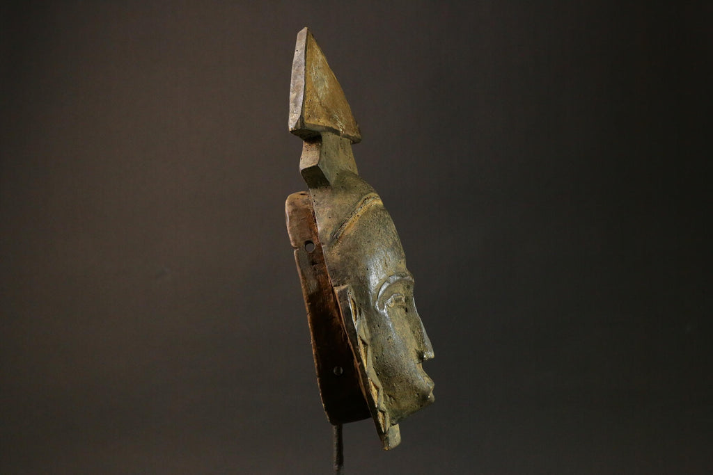 African Masks Baule Antique wall hanging primitive art Masks for wall-7773