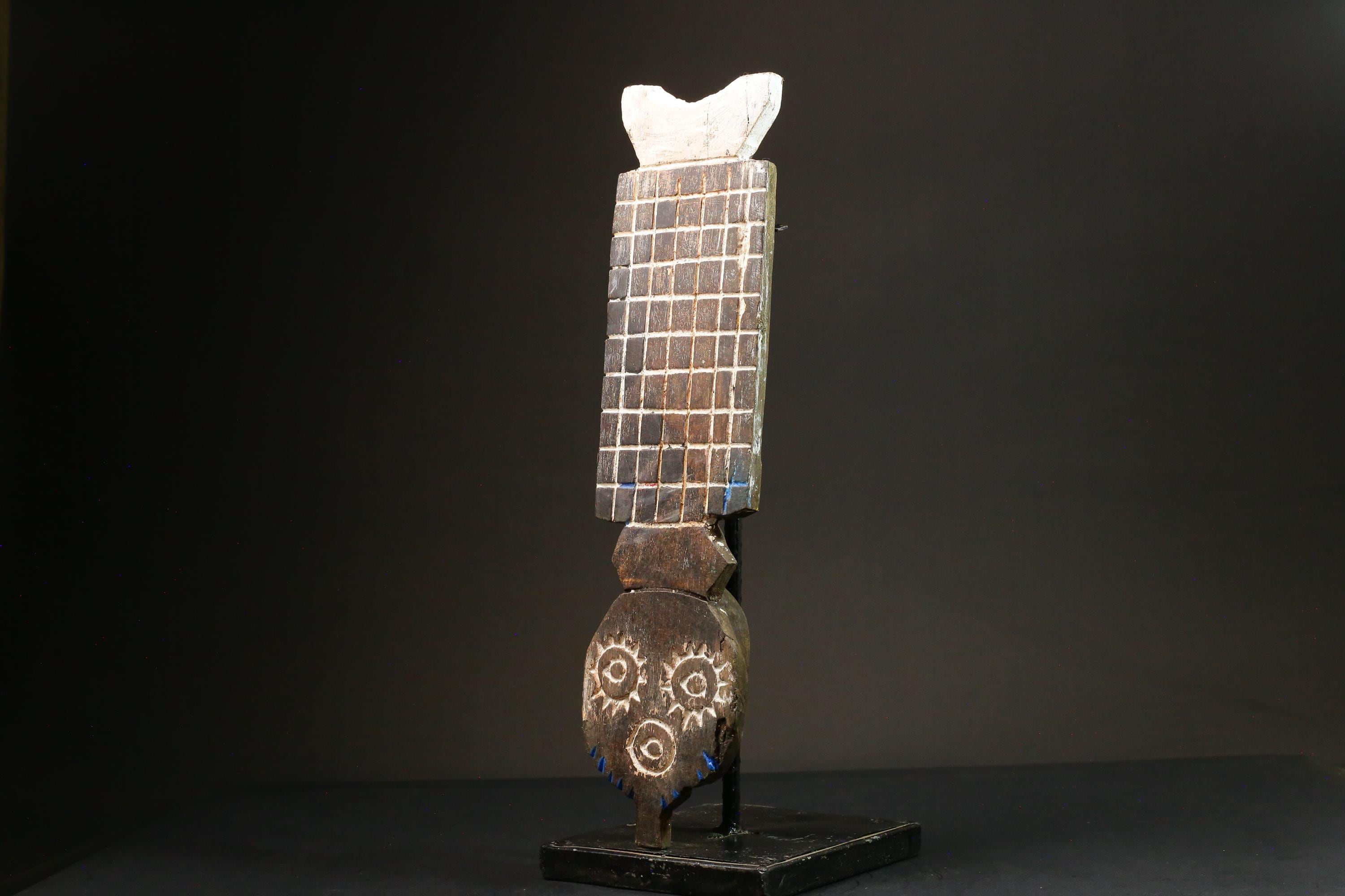 African mask wood African real figure vintage Bobo Bwa Plank mask for wall-G1338