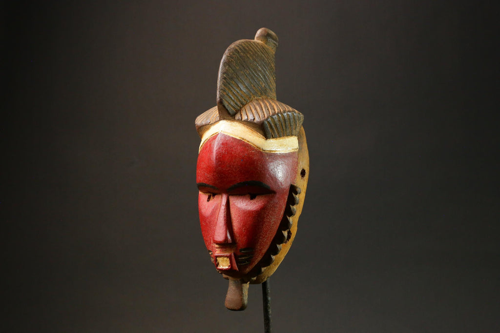 African Masks Ttribal Baule Wall Hanging Home Décor Mask for wall-G2990