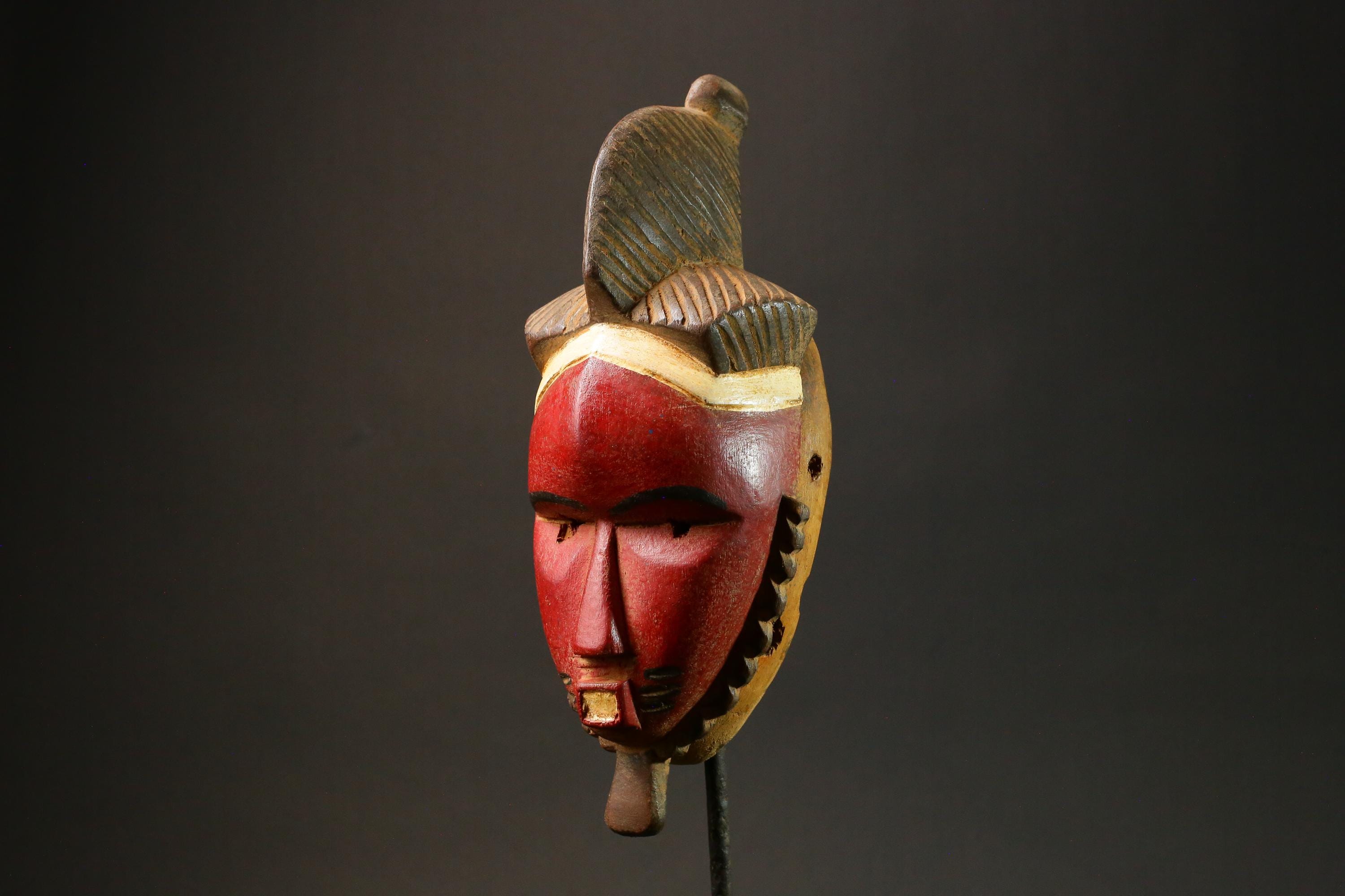 African Masks Ttribal Baule Wall Hanging Home Décor Mask for wall-G2990