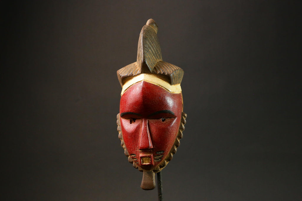 African Masks Ttribal Baule Wall Hanging Home Décor Mask for wall-G2990