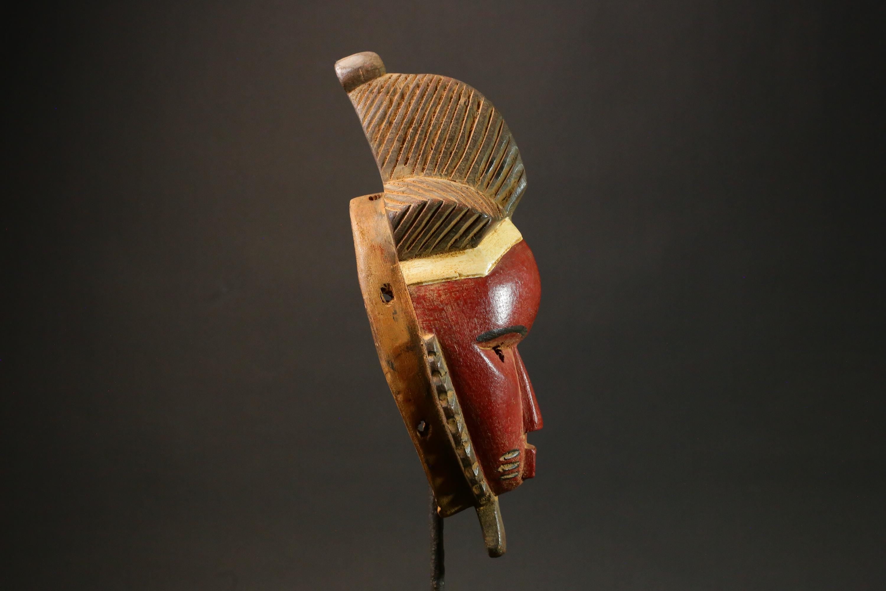African Masks Ttribal Baule Wall Hanging Home Décor Mask for wall-G2990