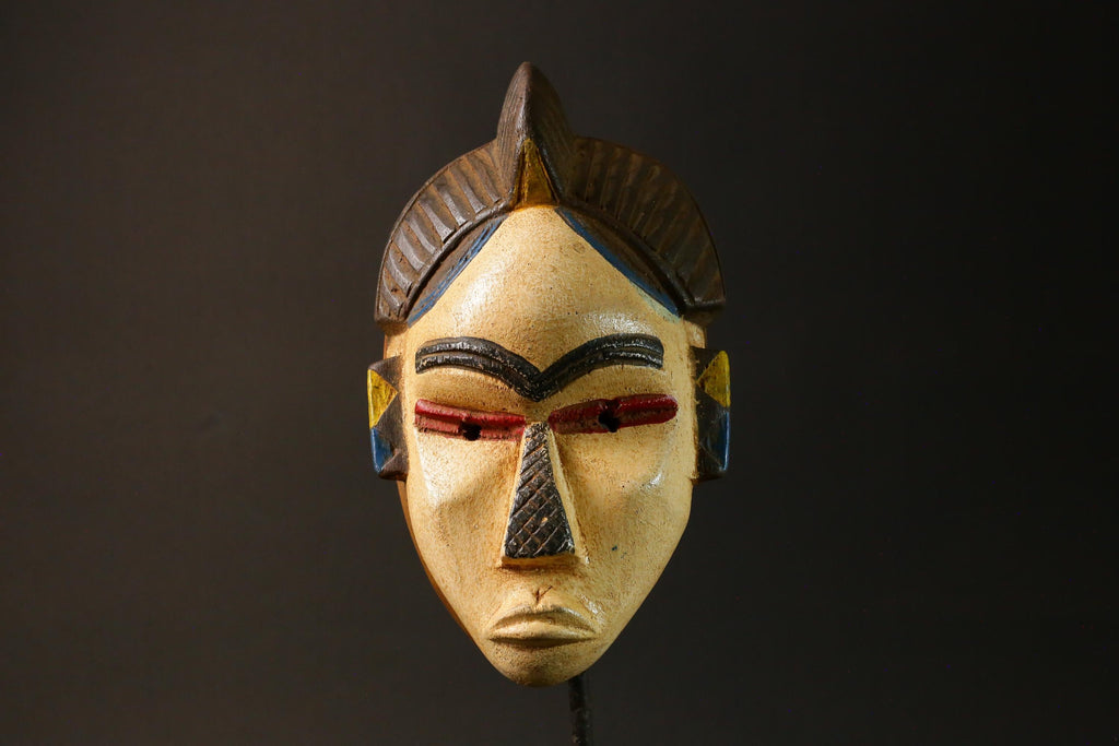 African Masks Ttribal Baule Wall Hanging Home Décor Mask for wall-G2997