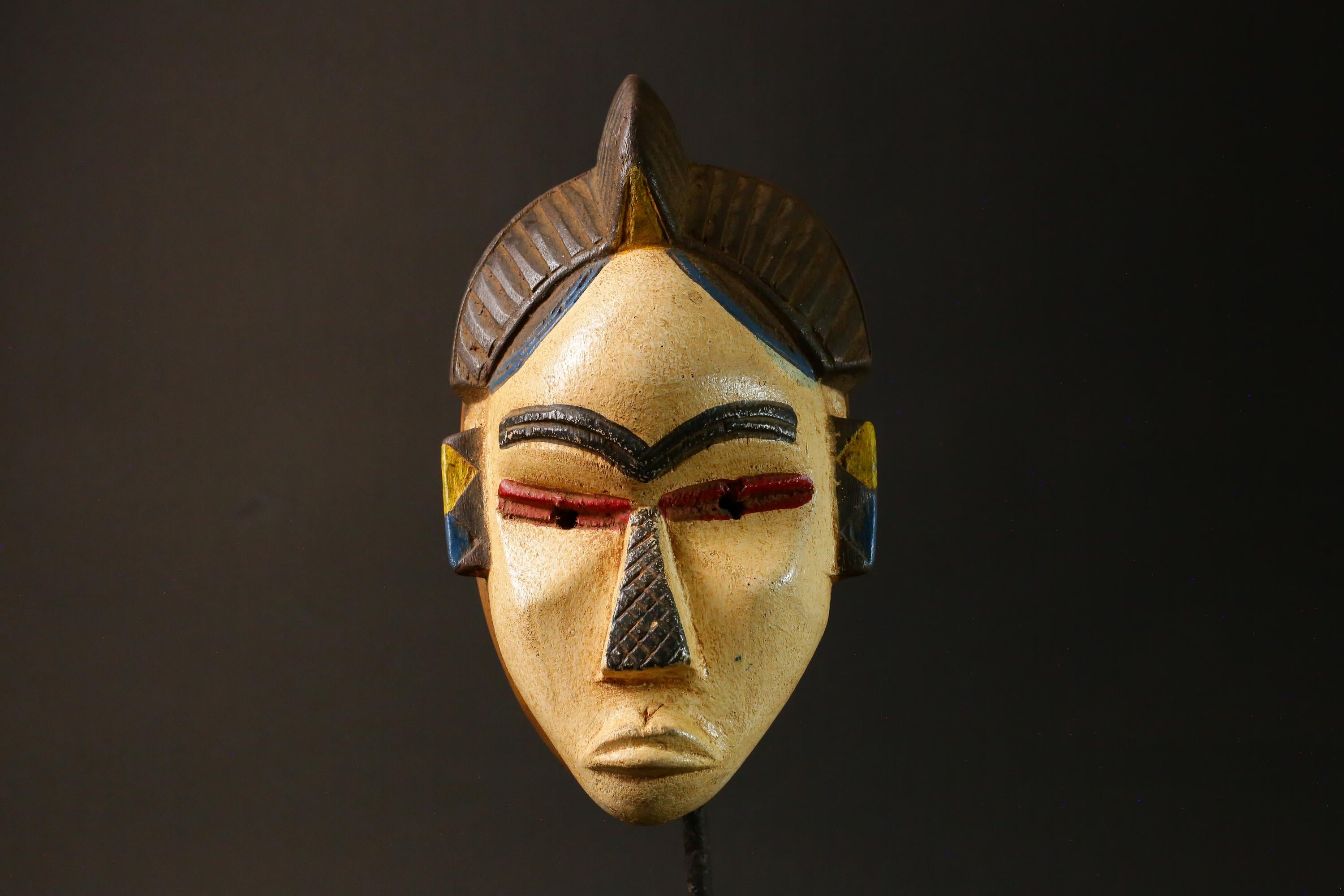 African Masks Ttribal Baule Wall Hanging Home Décor Mask for wall-G2997