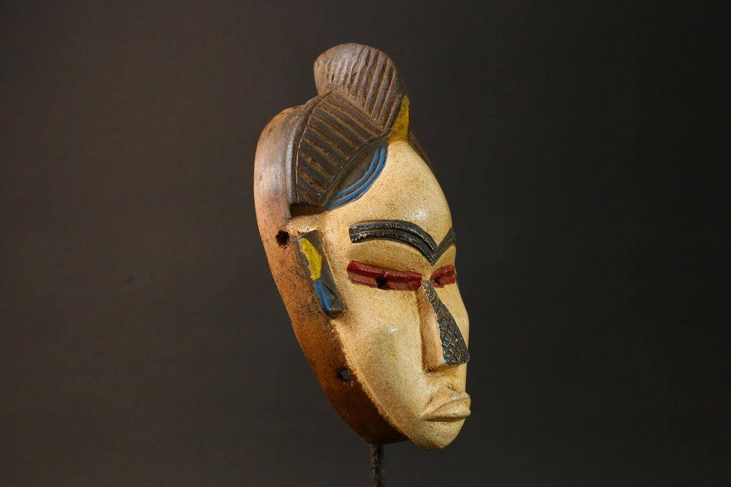 African Masks Ttribal Baule Wall Hanging Home Décor Mask for wall-G2997