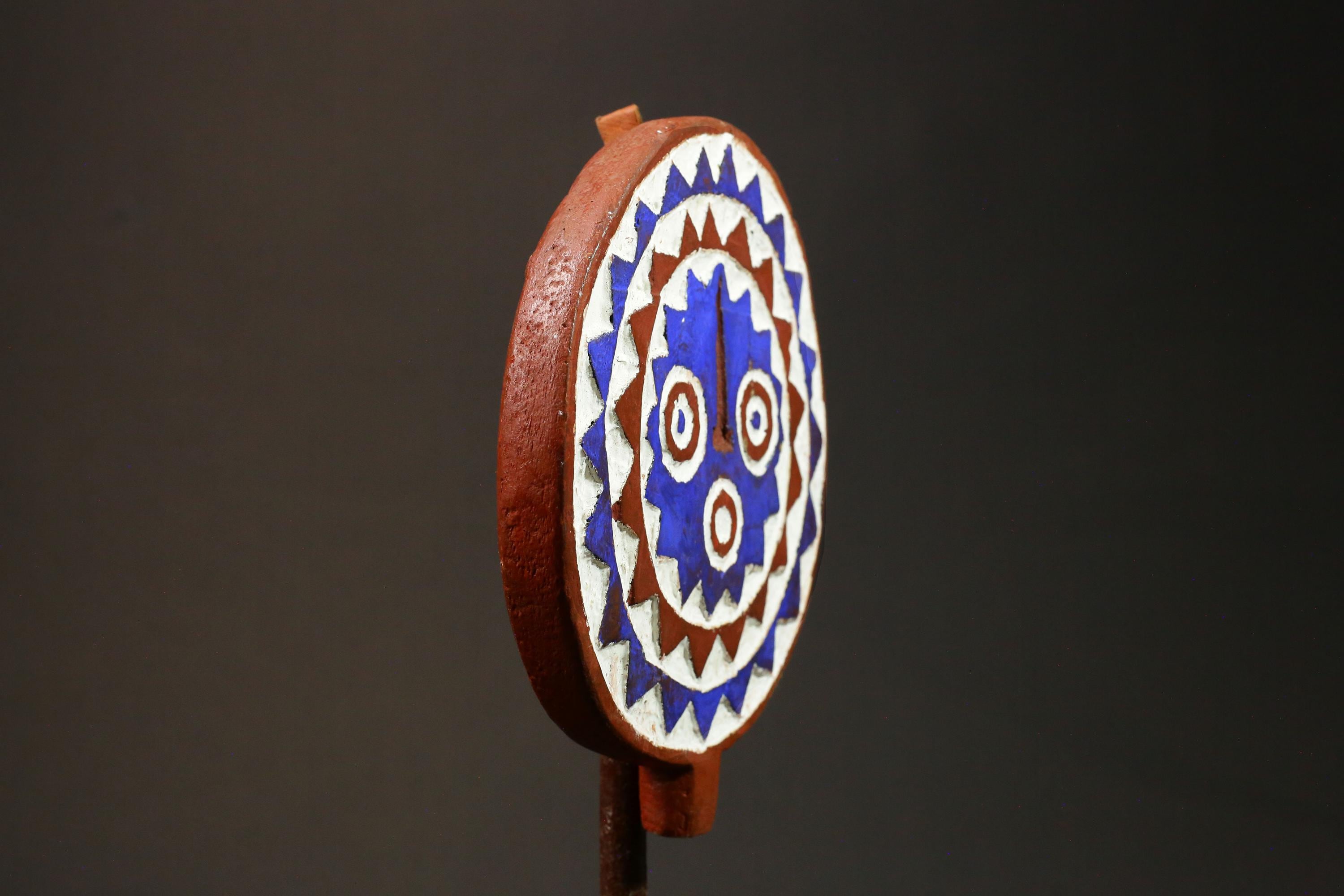 African Mask Tribal Face Mask Sun Mask Bwa Mossi From Burkina Faso Wood for wall-G2999