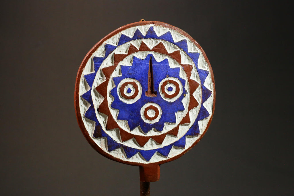 African Mask Tribal Face Mask Sun Mask Bwa Mossi From Burkina Faso Wood for wall-G2999