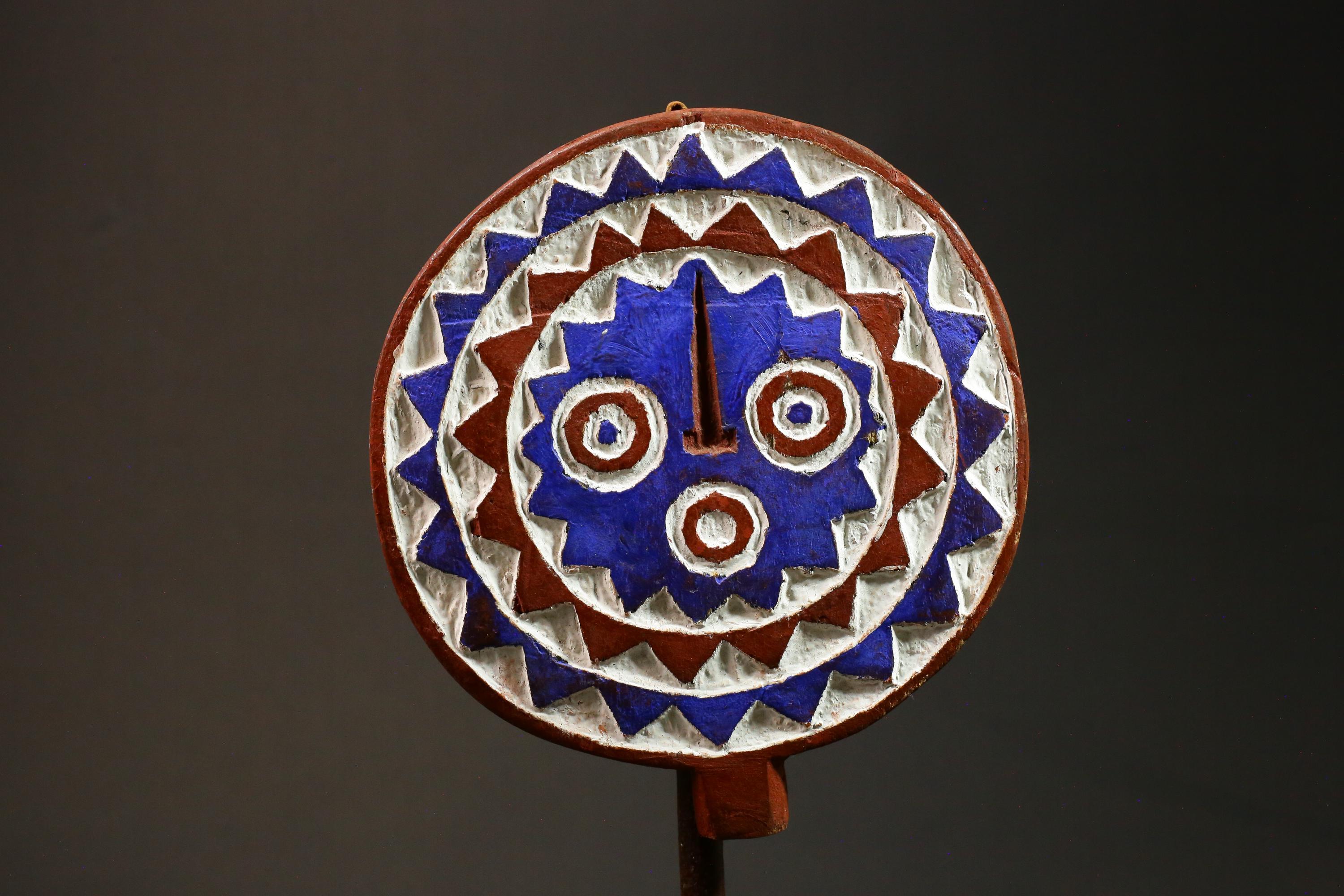 African Mask Tribal Face Mask Sun Mask Bwa Mossi From Burkina Faso Wood for wall-G2999