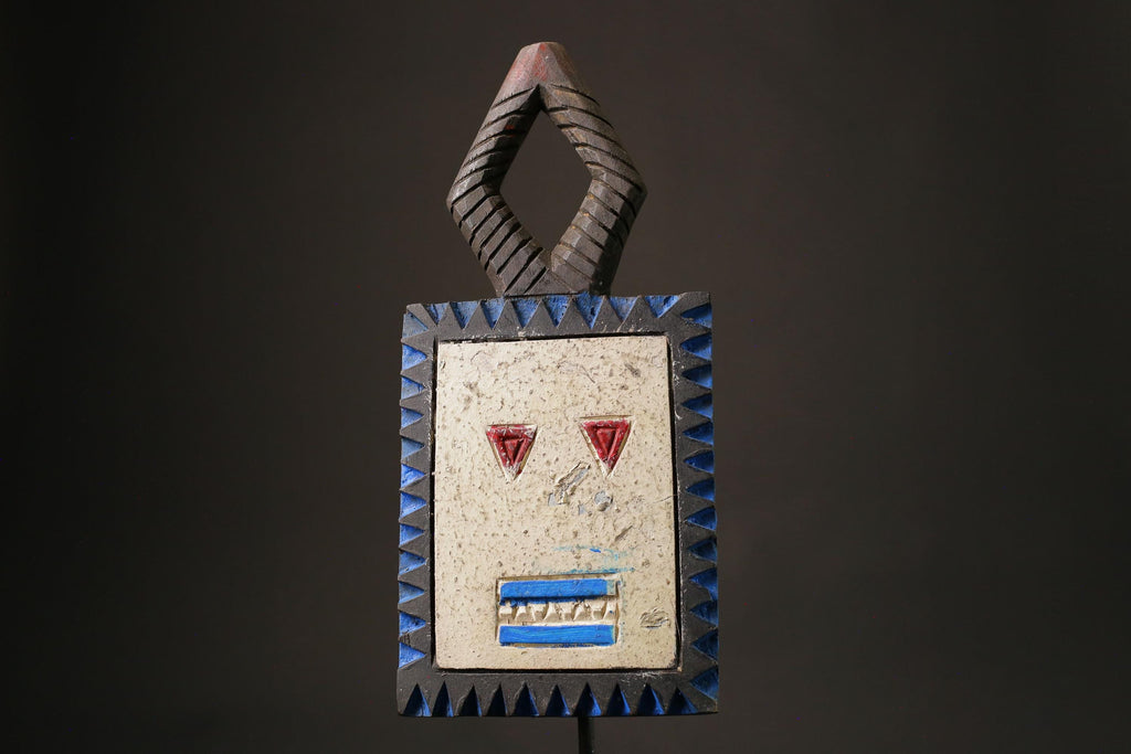 African mask wood African real figure vintage African masks for wall Goli kplekple Mask-G1115