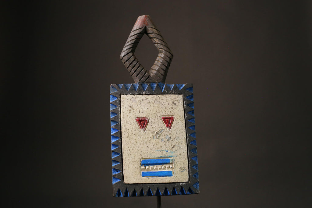 African mask wood African real figure vintage African masks for wall Goli kplekple Mask-G1115