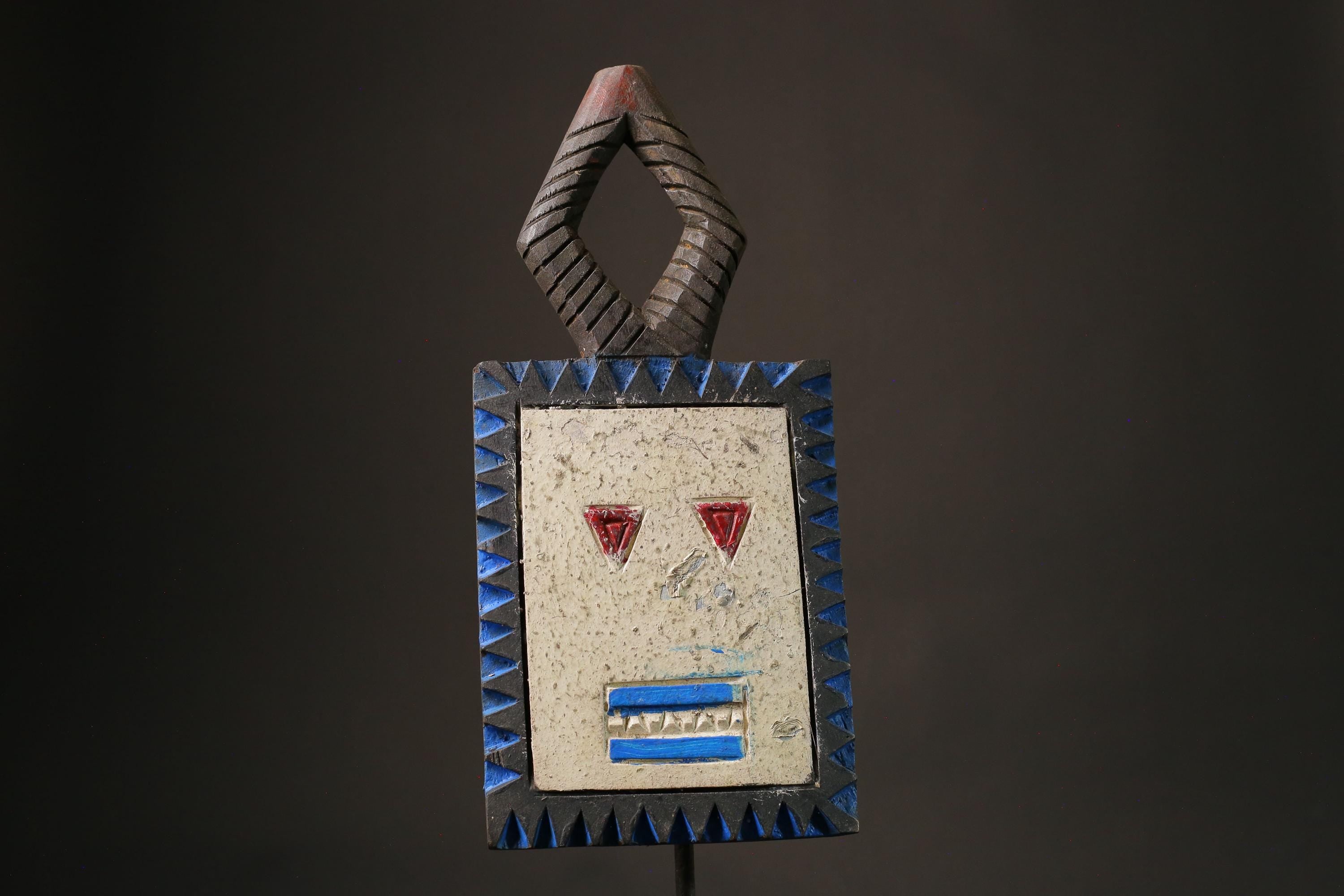 African mask wood African real figure vintage African masks for wall Goli kplekple Mask-G1115