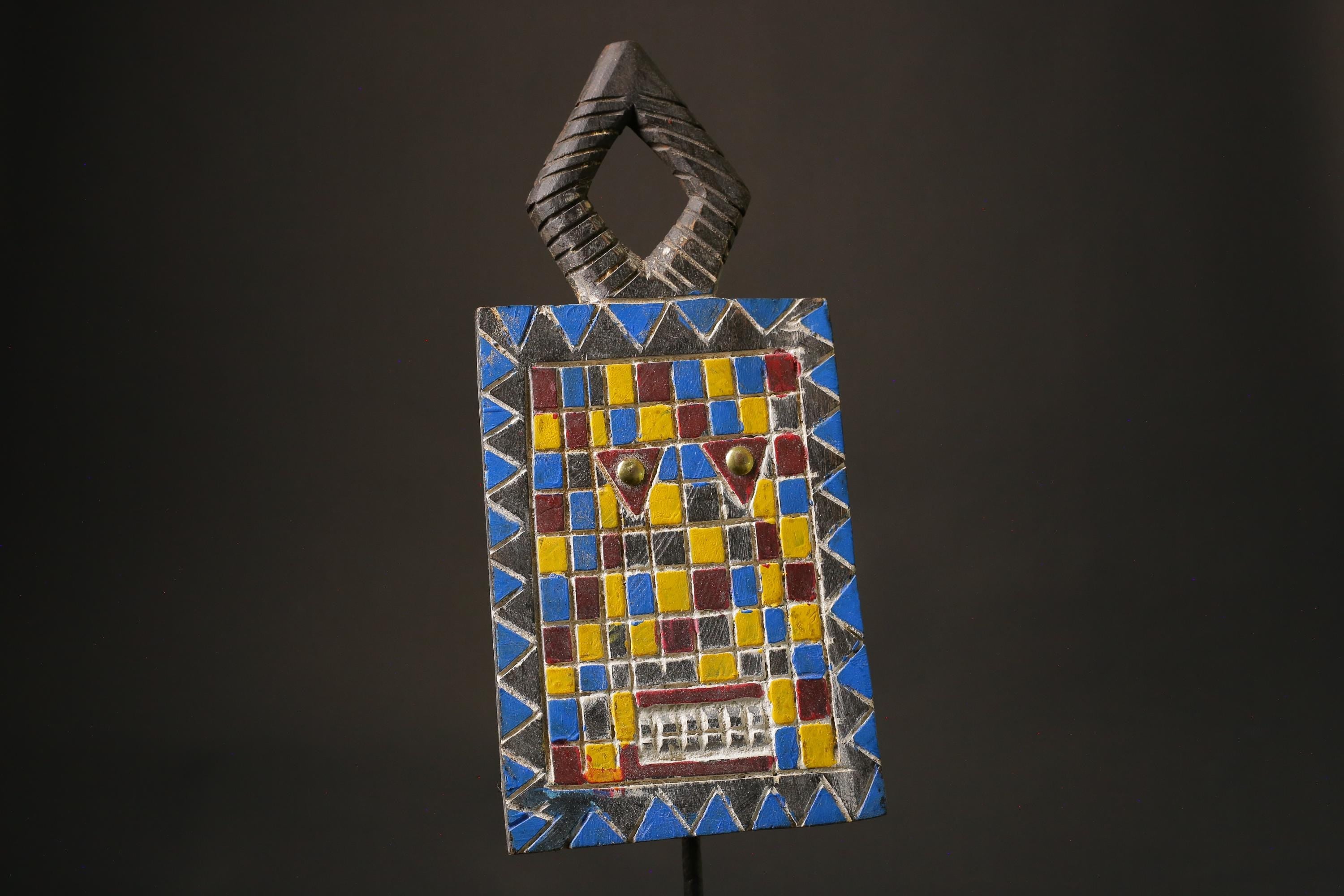 African mask Goli kplekple mask wood African real figure vintage African masks for wall African Mask-G1111