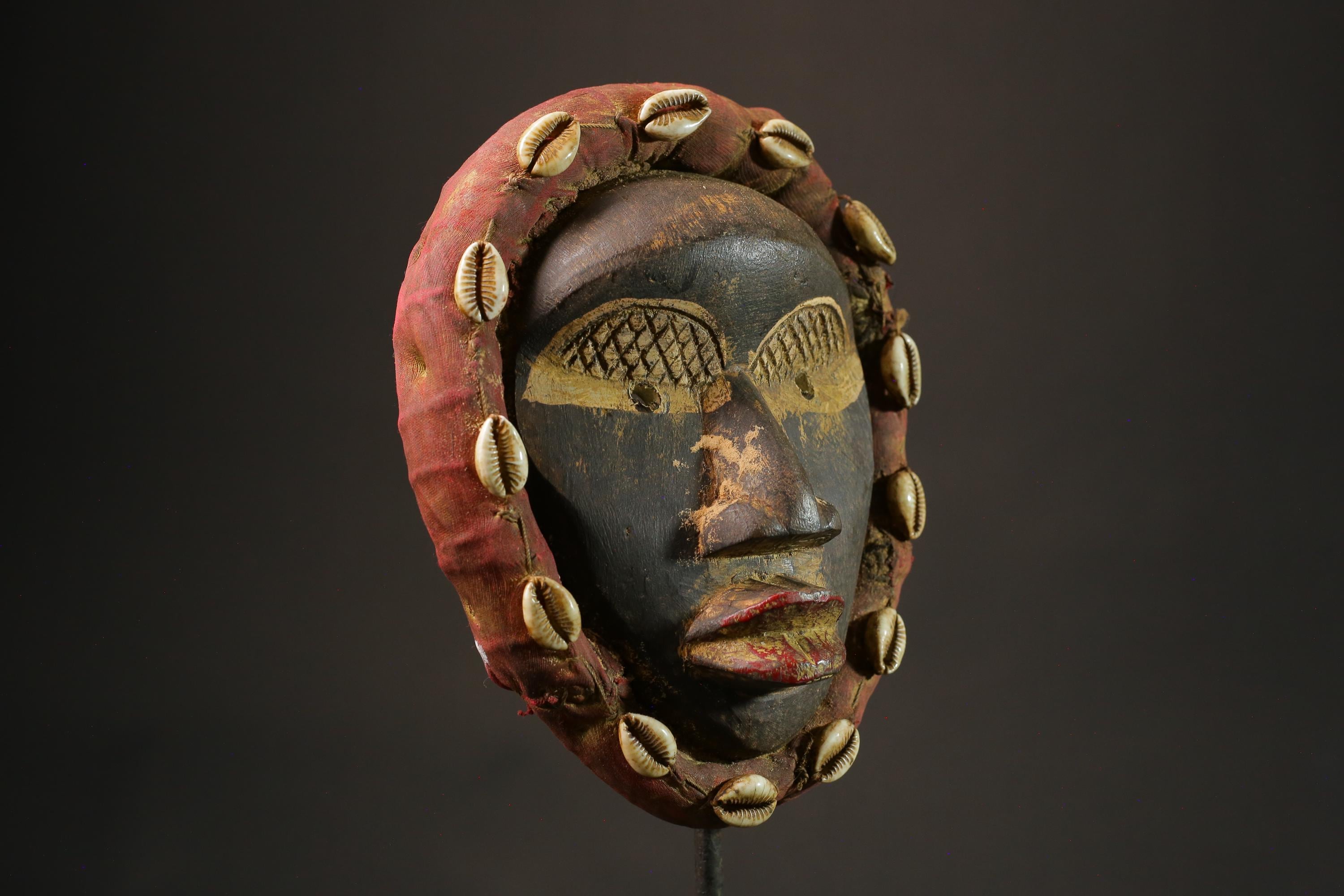African mask wood African real figure vintage African masks for wall Dan Kran Kaogle-G1108