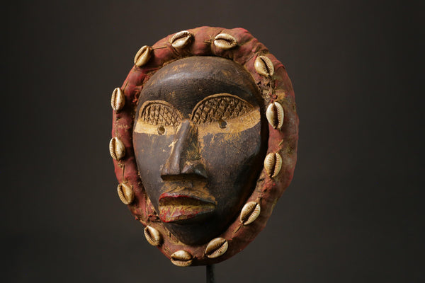 African mask wood African real figure vintage African masks for wall Dan Kran Kaogle-G1108