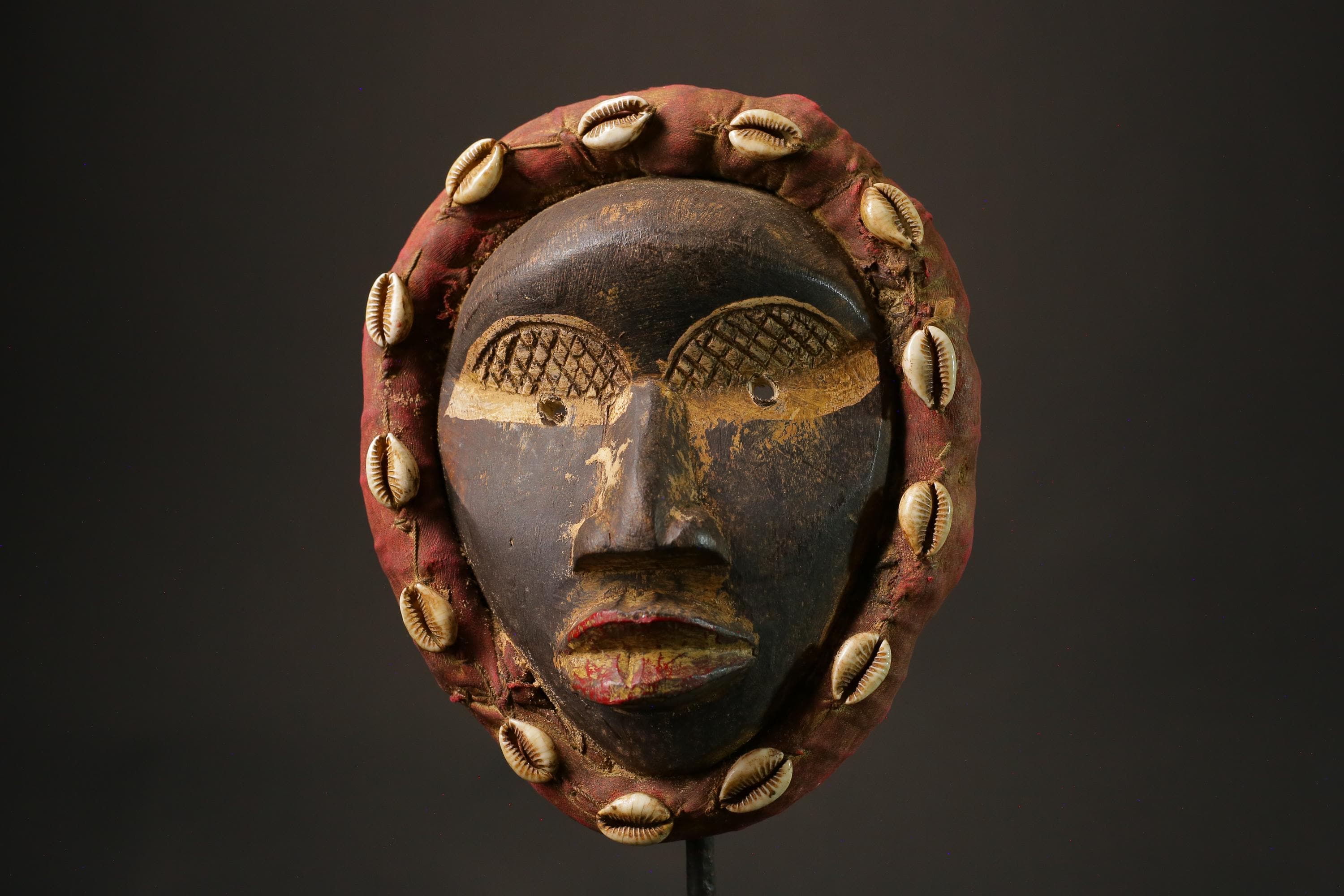 African mask wood African real figure vintage African masks for wall Dan Kran Kaogle-G1108