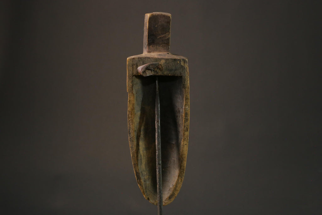 African mask wood African real figure vintage African masks for wall Dan Unique- 7419