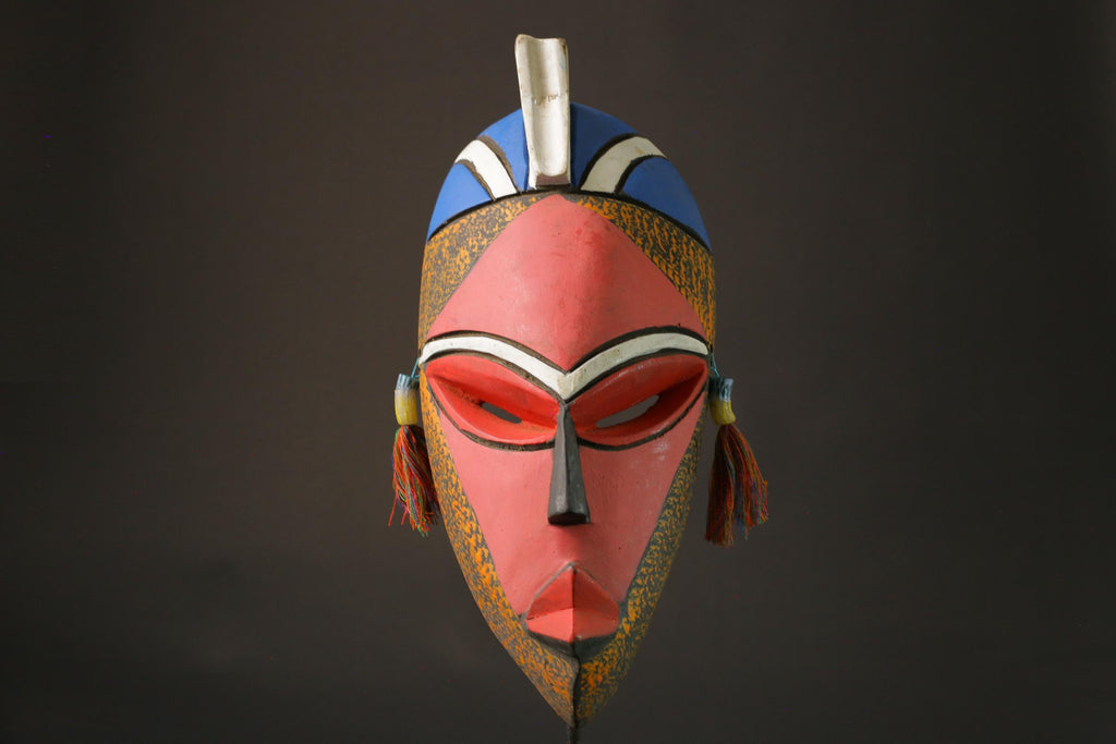 African wood mask antiques Home Décor Hand Carved Wall Hanging GHANA Masks for wall-7447