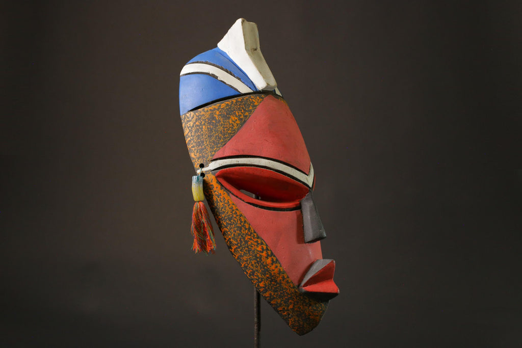 African wood mask antiques Home Décor Hand Carved Wall Hanging GHANA Masks for wall-7447