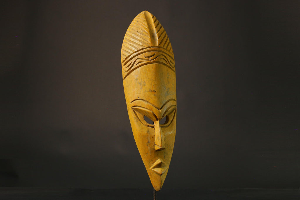 African wood mask antiques Home Décor Hand Carved Masks Handmade Ghana-7422