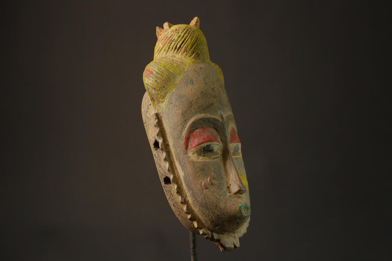 African mask wood African real figure vintage African masks for wall Guro african mask Home Décor-7459