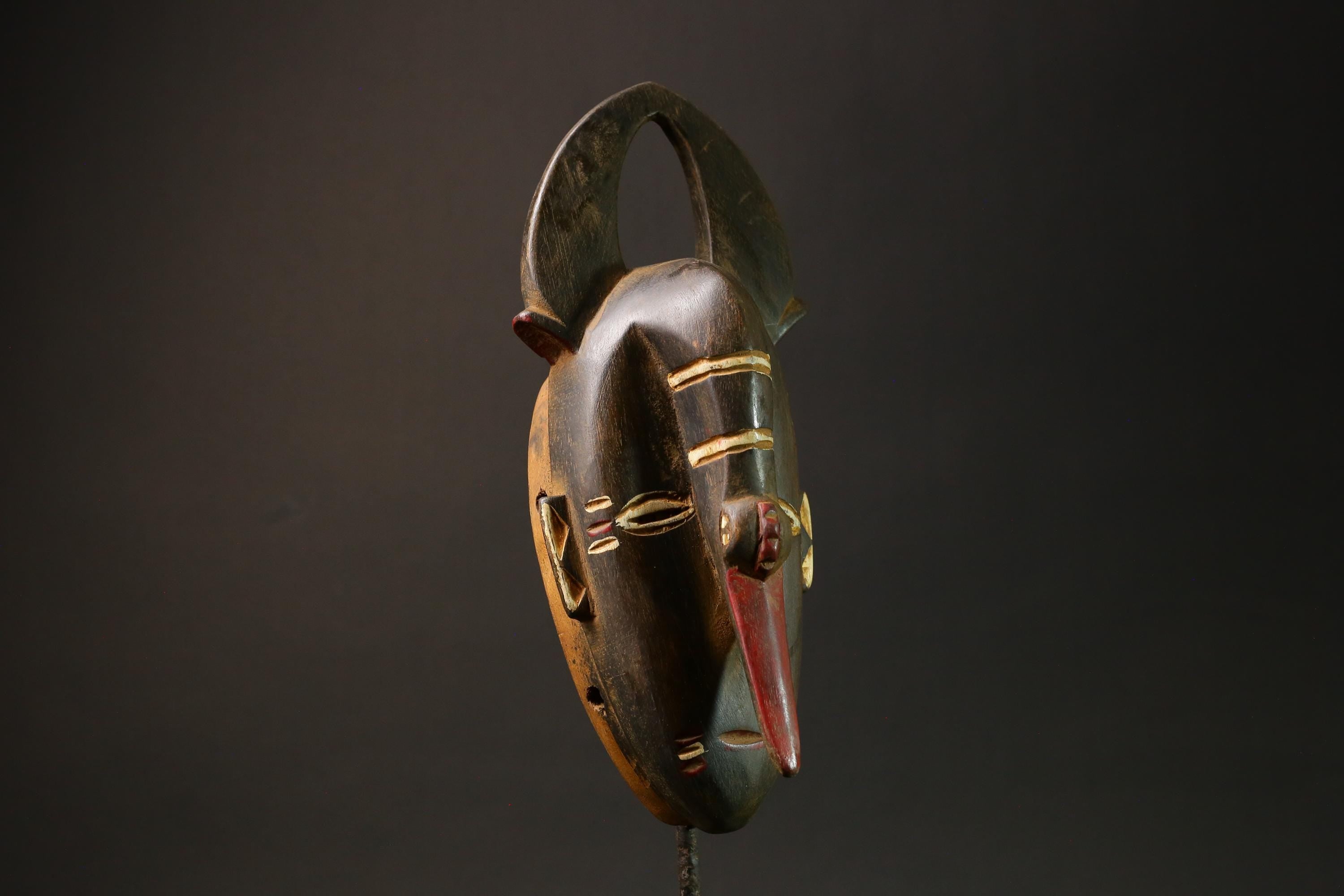 African mask Elephants Wood Nose Mask of the Guru Tribe masks for wall-G3020