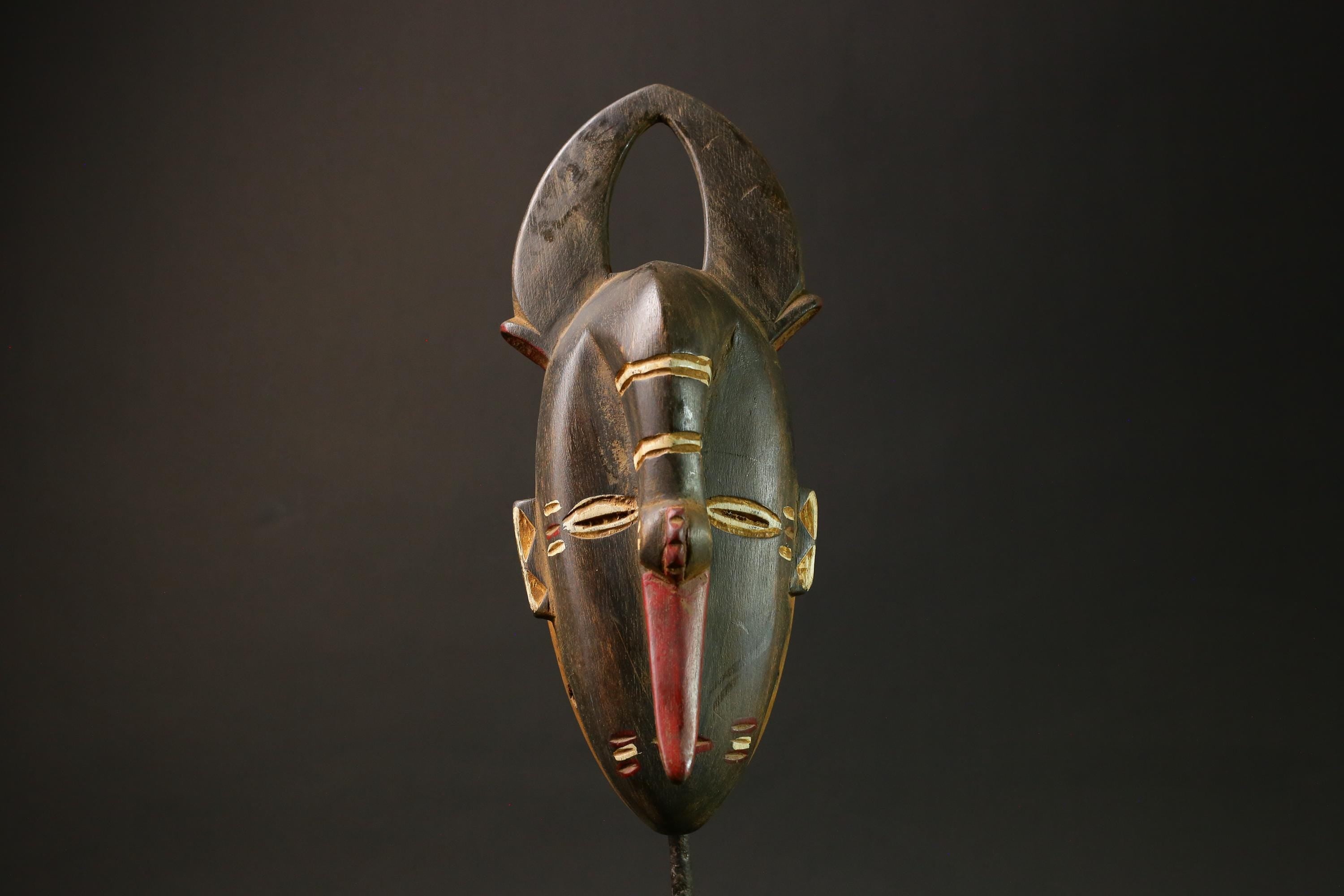 African mask Elephants Wood Nose Mask of the Guru Tribe masks for wall-G3020