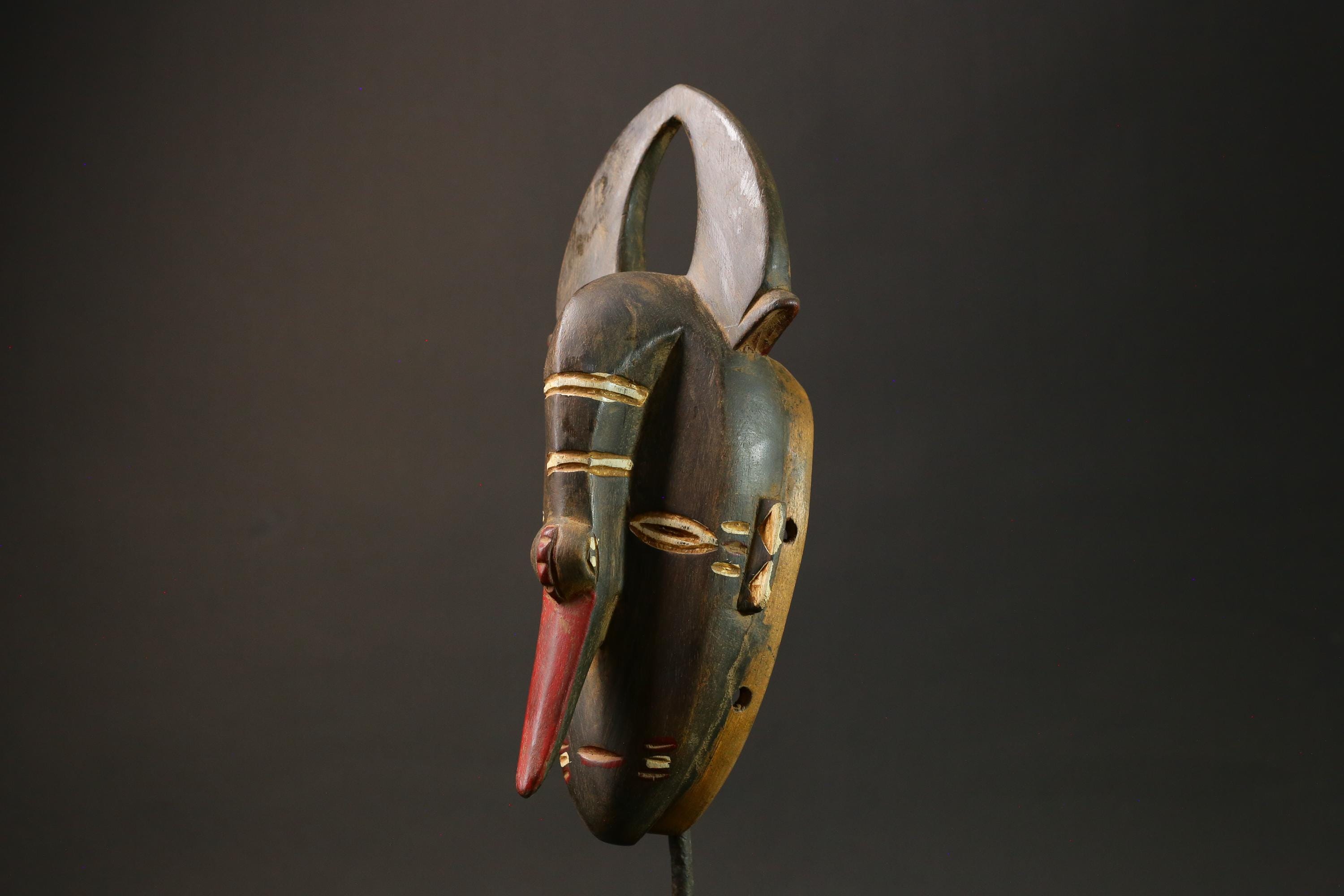 African mask Elephants Wood Nose Mask of the Guru Tribe masks for wall-G3020