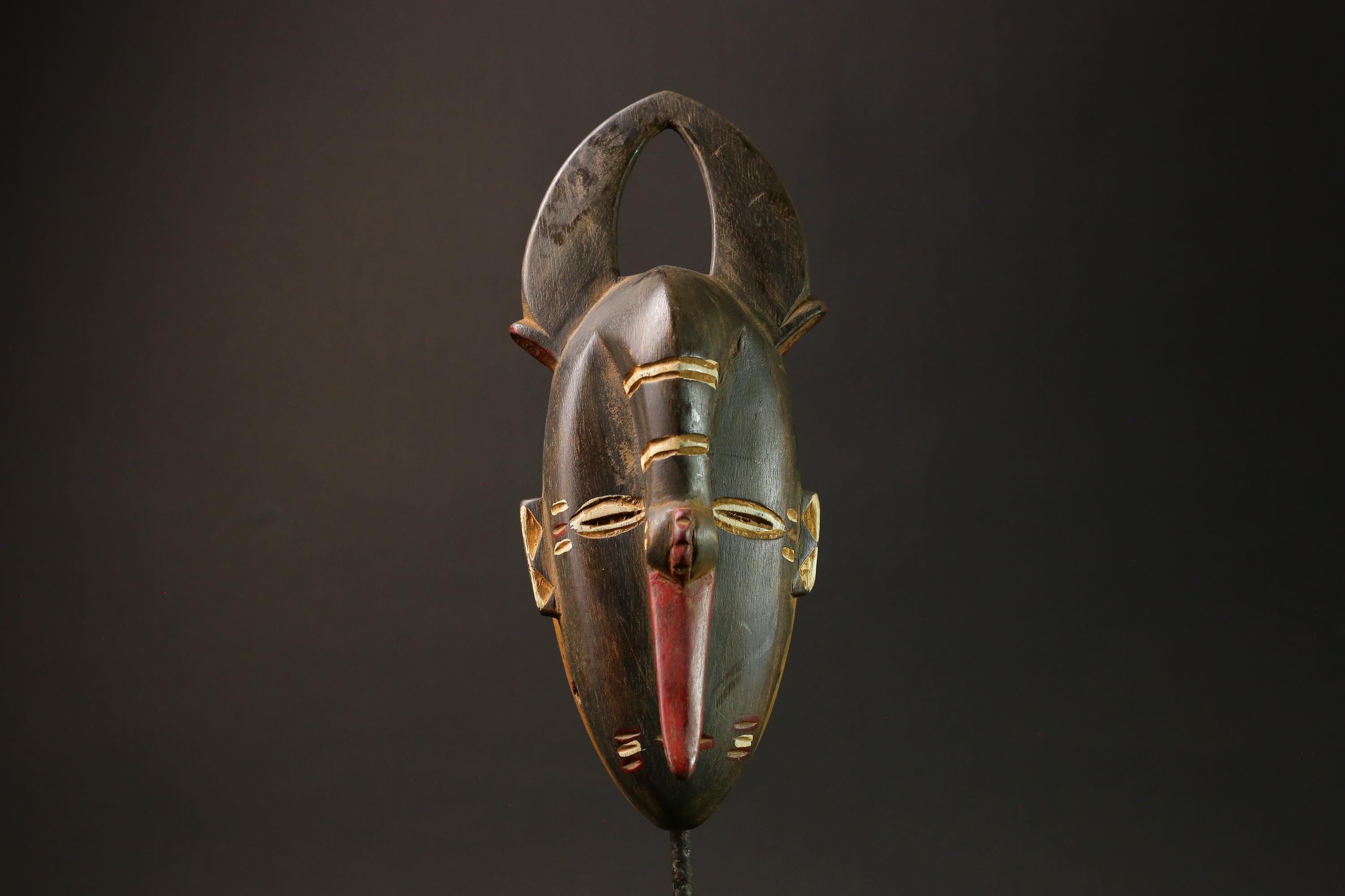 African mask Elephants Wood Nose Mask of the Guru Tribe masks for wall-G3020