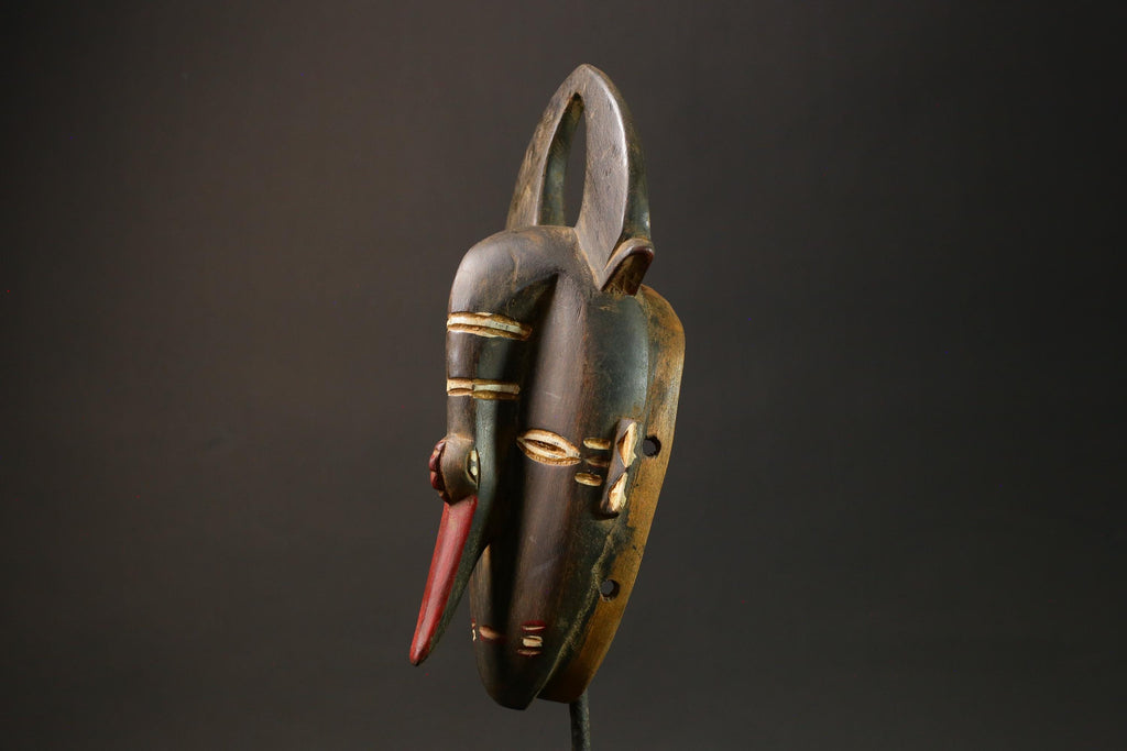 African mask Elephants Wood Nose Mask of the Guru Tribe masks for wall-G3020
