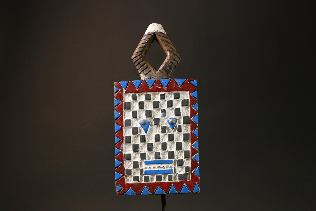African Mask Colorful Goli Guru Tribe Mask, Unique Wall Art Wall Decor-G1284