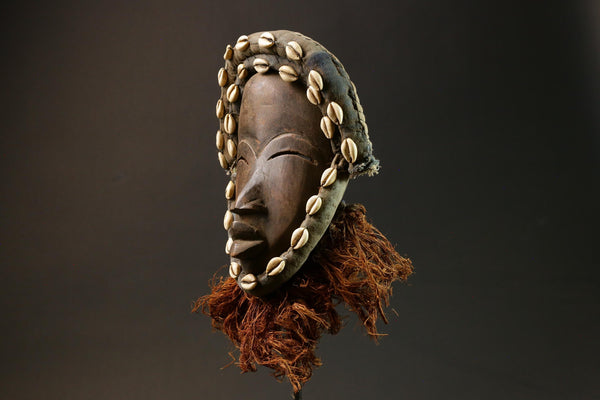 African Mask Hand-Carved Kuba Dan Tribal Face Mask Wall Hanging Masks for wall-G1397