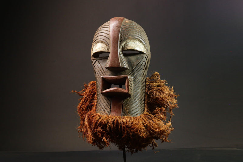 African Mask Hand-Carved Wall Hanging Face Mask from Songye Tribe Masks for wall-G1392