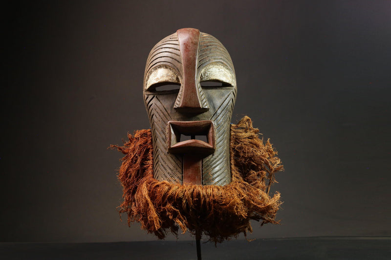 African Mask Hand-Carved Wall Hanging Face Mask from Songye Tribe Masks for wall-G1392