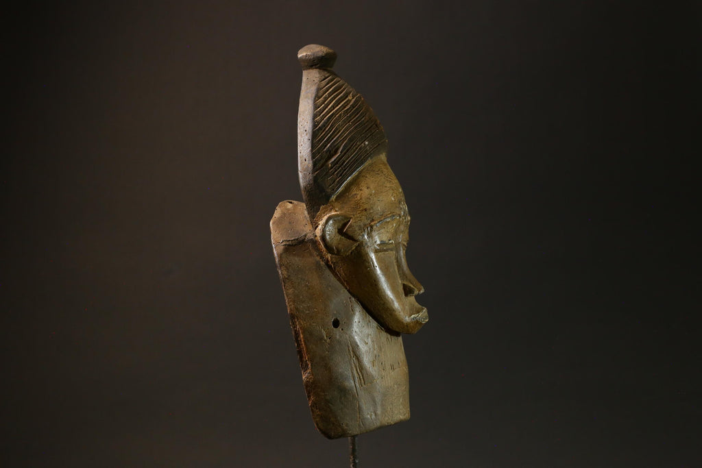 African Mask Traditional Guro Tribe Wooden Wall Hanging, Unique Decor Masks for wall-4417