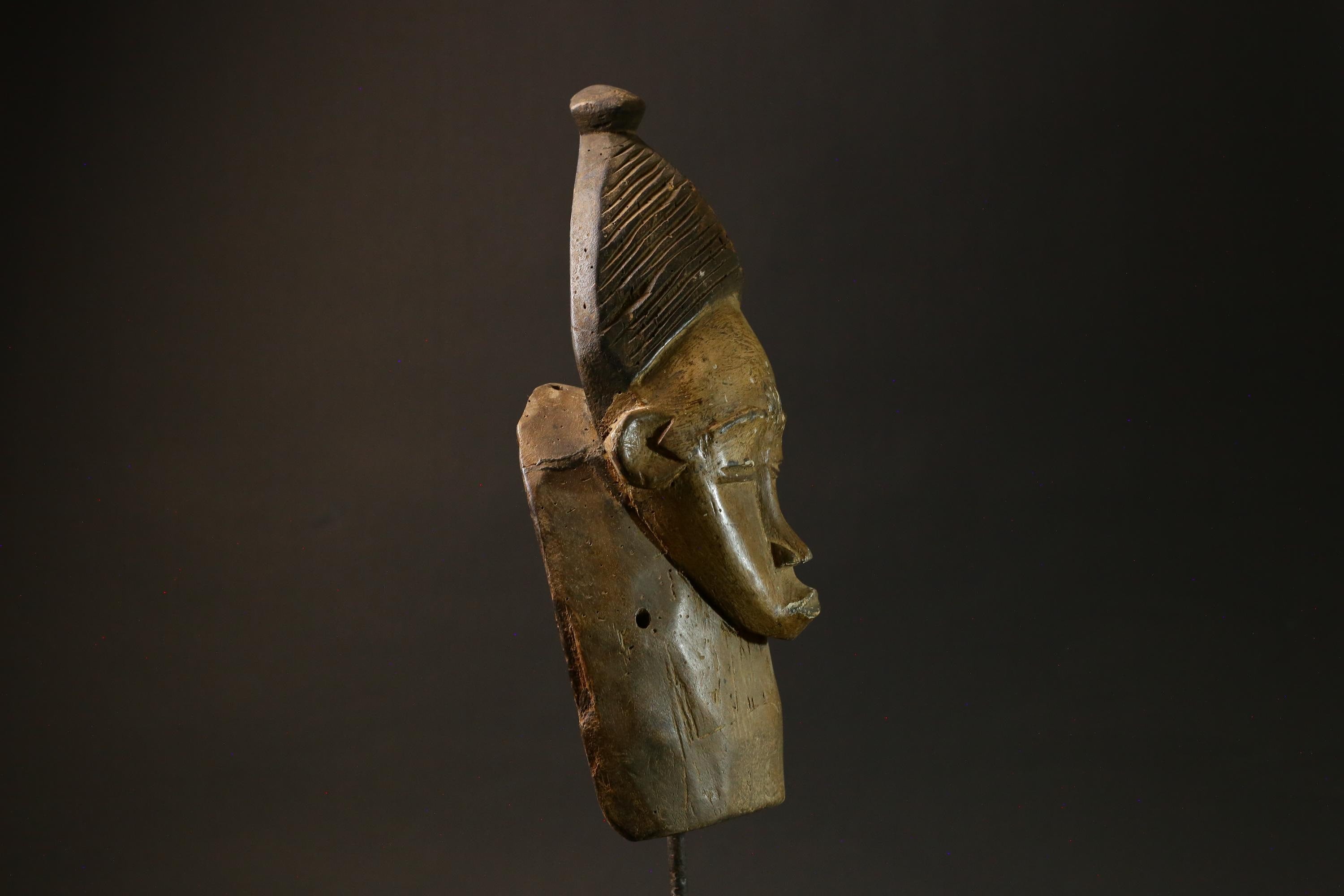 African Mask Traditional Guro Tribe Wooden Wall Hanging, Unique Decor Masks for wall-4417