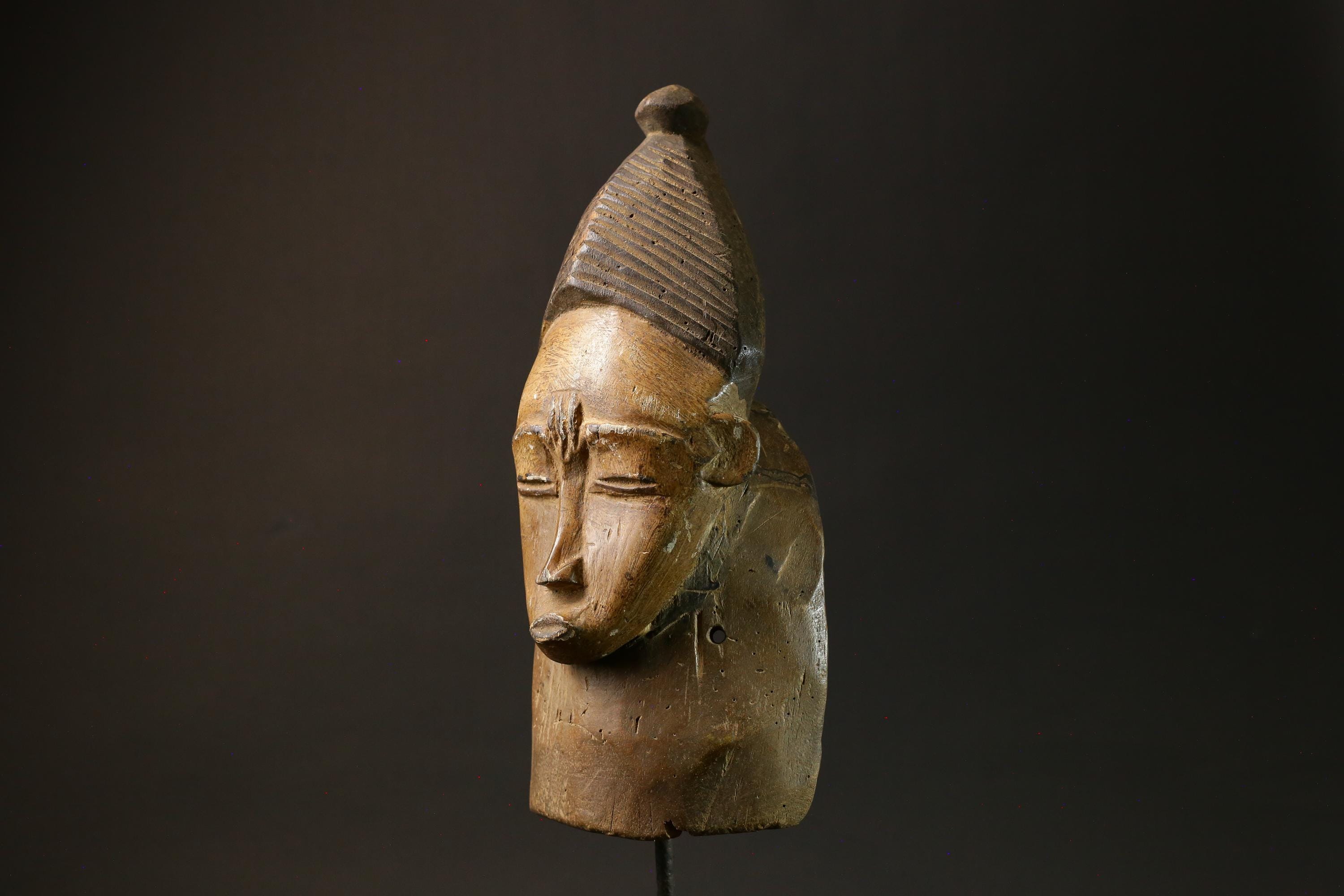African Mask Traditional Guro Tribe Wooden Wall Hanging, Unique Decor Masks for wall-4417