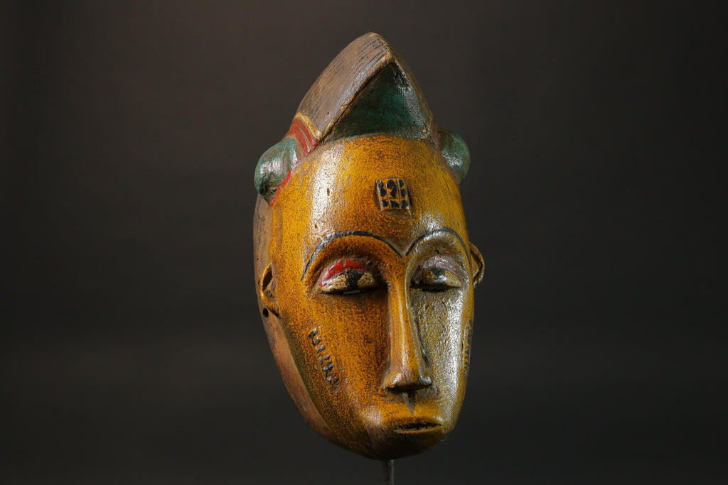 African wood mask antiques Hand Carved Wooden Tribal Art Face Mask Guro Masks for wall-8790