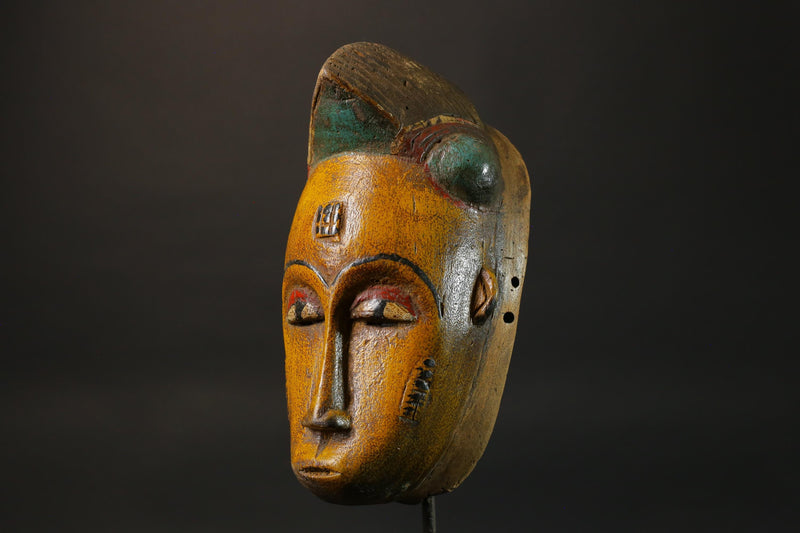 African wood mask antiques Hand Carved Wooden Tribal Art Face Mask Guro Masks for wall-8790