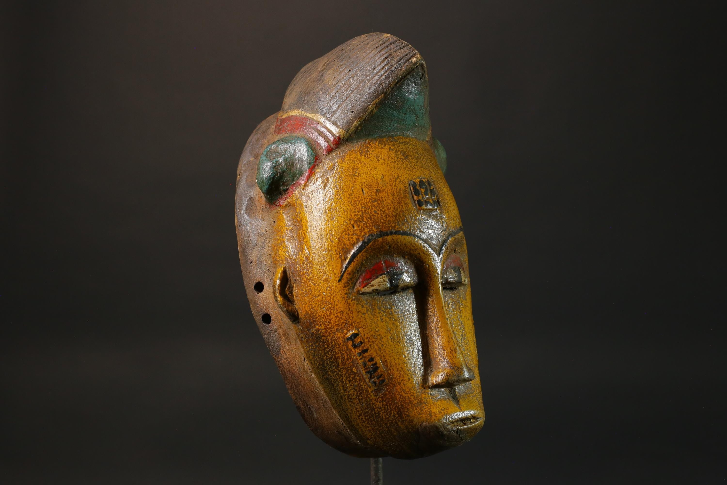 African wood mask antiques Hand Carved Wooden Tribal Art Face Mask Guro Masks for wall-8790